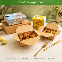 Stanzgeschnittene Lebensmittel-Papierbox Dreieckige Sandwich-Box mit Klarsichtfenster Faltbare Kartons für Catering und Buffet-Bedarf