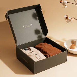 Caja <span class=keywords><strong>de</strong></span> Regalo Plegable <span class=keywords><strong>de</strong></span> Cartón Corrugado Kraft para Envíos con Impresión Personalizada, para Ropa, Zapatos, Envíos por Correo, Caja <span class=keywords><strong>de</strong></span> Envío Reforzada - Product Image 1