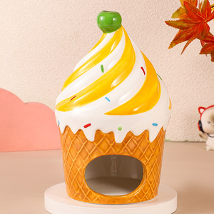 Escondite <span class=keywords><strong>Grande</strong></span> para Hámster con Función <span class=keywords><strong>de</strong></span> Refrigeración, Material Cerámico Ecológico en Forma <span class=keywords><strong>de</strong></span> Donut - Product Image 2