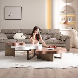 <span class=keywords><strong>2025</strong></span> nuevo modelo Cloud Rock Plate conjunto completo personalizado moderno minimalista sala de estar arte diseño único Irregular muebles para el hogar - Product Image 5