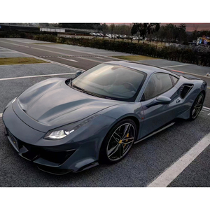 Nuevo Kit de Parachoques de Fibra de Carbono Pista Wet para Coche, Labio Delantero y Trasero, Alerón Lateral para 488 2015-2019 - Product Image 3
