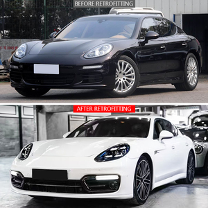 Kit de carrocería con luces diurnas y dirección mejoradas para la modificación del parachoques delantero del Panamera 970, años 2014-2016 - Product Image 2