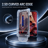 Protection d'écran en verre trempé 9H 2.5D avec applicateur facile pour iPhone DUO