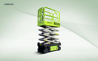Plateforme élévatrice à ciseaux électrique mobile autopropulsée sur roues, modèle populaire ZS0607HD, 7,8 m, hydraulique