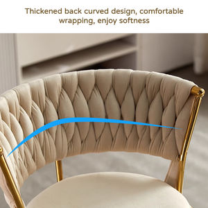 Chaise de client pour salon de beauté avec revêtement en velours rose, repose-pieds renforcé, tabouret à gaz <span class=keywords><strong>anti</strong></span>-éclatement - Product Image 3