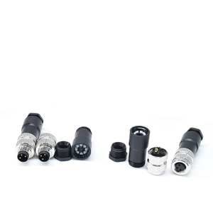 Conector Circular de 3 Pines con Código A M8, Enchufe de Montaje en Campo, IP67 Impermeable, Tipo Soldadura, Conector Industrial para Sensor - Product Image 3