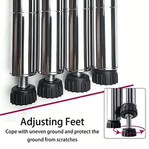 Scaffalature <span class=keywords><strong>in</strong></span> <span class=keywords><strong>Acciaio</strong></span> a 6 Ripiani, Capacità 250KG/Ripiano, Cromate, Robuste, per Uso Industriale e Commerciale, ODM/OEM - Product Image 4