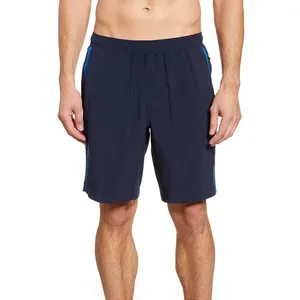 Doger-pantalones cortos deportivos elásticos de 4 vías para hombre, de alta calidad, con Logo impreso, de algodón y poliéster, para entrenamiento, para correr y gimnasio
