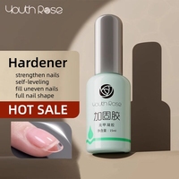 Youth Rose 15ml Gel UV Vernis à Ongles Base et Top Coat Durcisseur, Base Coat Résistant Longue Durée Brillant Non Toxique, Gel UV LED Soak Off