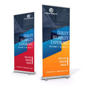 Spanduk gulung iklan pabrik grosir display gulung atas berdiri gulung murah untuk promosi spanduk yang dapat ditarik 85x200 - Product Image 6