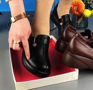 Chaussures plates en cuir souple pour femmes, tendance mode de plein air, mocassins décontractés de haute qualité - Product Image 5