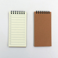 Bloc-notes personnalisé, étiquette en spirale, pour planificateur hebdomadaire/quotidien, logo, kraft, notes