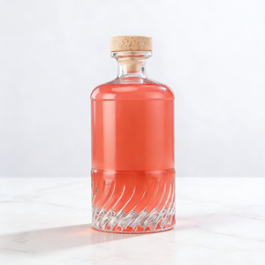 Bouteilles en verre personnalisées professionnelles 16oz 500ml, bouteilles en verre vides pour vin <span class=keywords><strong>de</strong></span> fruits, boissons aux <span class=keywords><strong>prunes</strong></span>, kombucha avec bouchon en liège - Product Image 2