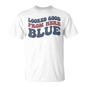 C'est bien parti pour moi, maman de softball bleu, t-shirt pour le jour du match - Product Image 1