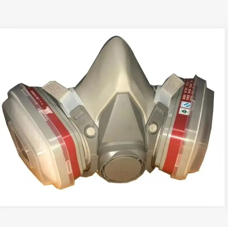 Fabricante al por mayor de doble cartucho de seguridad de media cara máscara antipolvo de gas