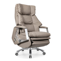 Fauteuil de bureau moderne en cuir, électrique, réglable, avec fonction massage, pour le bureau et la maison
