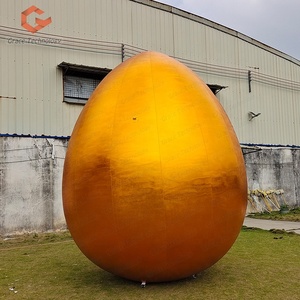Huevos Dorados Inflables Personalizados, Huevo de Oro Gigante Inflable, Huevos Inflables de la Suerte para el Festival de Pascua - Product Image 1