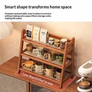 Desktop Standing Type Double Tier Multi-Layer <b>Storage</b> <b>Rack</b> with Draining for <b>Kitchen</b> Flower and Cup <b>Racks</b> - Product Image 2