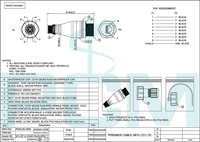Adaptador Ethernet impermeable M12 X Code a RJ45 IP67 para PROFINET Profibus CC-Link CAN Bus DeviceNet Interbus para cableado de red