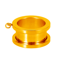 Tunnel d'oreille en acier inoxydable poli miroir avec boucle, dilatateur d'oreille, piercing corporel pour femmes et hommes