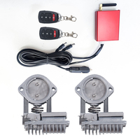 Top qualité électrique SS304 vis sans fin vanne de moteur électrique boîte rouge découpe d'échappement de voiture 1 en 1 pour système de catback d'échappement unique