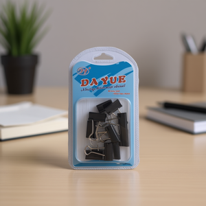 Da Yue Binder Clip 12Pcs Black Metal Office Use - Product Image 2