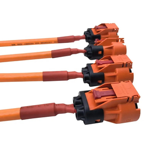 Harnais de câblage pour véhicules électriques à énergie nouvelle, adaptateur de connecteur à <span class=keywords><strong>2</strong></span> conducteurs en cuivre, isolation en silicone résistant aux hautes températures, étanche - Product Image 1