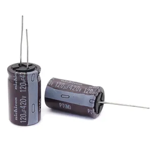 420V 120Uf Aluminium Elektrolytische Condensator 120uf 420V Plug-In