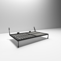 Système d'armoires lits escamotables sur mesure pour économiser de l'espace lit escamotable horizontal avec pieds escamotables