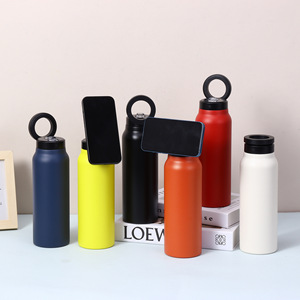 Bình giữ nhiệt kim loại di động 24oz cao cấp, có giá đỡ điện thoại, tích hợp nam châm MagSafe, kèm nắp hút ống hút - Product Image 3