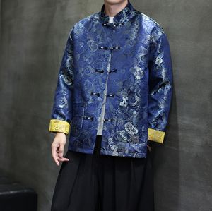 Traje Tang de Verano Estilo Chino Nuevo, Camisa de Jacquard de Seda Helada de Talla Grande, Ropa Tradicional China - Product Image 5