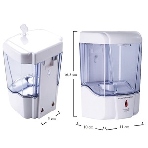 Distributeur automatique de savon liquide, 600 Ml, capteur infrarouge mural, distributeur de savon liquide électrique pour cuisine et salle de bains - Product Image 2