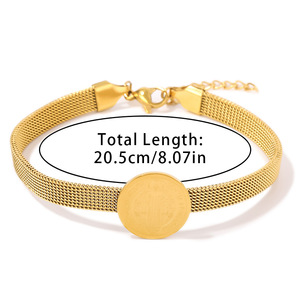Bracelet Saint Benoît plaqué or 18 carats, bracelet de montre pour père exorciste, protection divine, bijoux religieux - Product Image 3