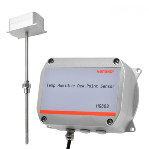 Máy phát cảm biến độ ẩm nhiệt độ cao hengko hg808 t 200 ℃ RS485 0-5V 0-10V 4-20mA cho thiết bị - Product Image 2