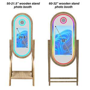 บูธถ่ายภาพ Vogue Magic Mirror รุ่น<span class=keywords><strong>ใหม่</strong></span><span class=keywords><strong>ล่าสุด</strong></span> ปี 2025 โครงสร้างไม้ หน้าจอสัมผัส กล้อง DSLR ปรับแต่งได้ รองรับ <span class=keywords><strong>iPad</strong></span> และอุปกรณ์ SLR - Product Image 2