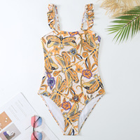 2023 maillot de bain vendeur personnalisé maillots de bain femmes Vintage imprimer une pièce maillots de bain couvrir