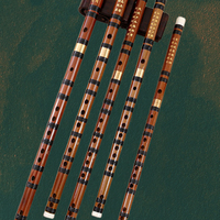 Flûte traversière alto traditionnelle chinoise en bambou à deux sections, à insertion unique, tonalité ouverte C, clés F/C/G, pour débutants