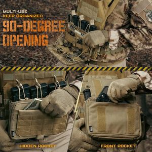 กระเป๋าอเนกประสงค์แบบโมดูลาร์สไตล์ Kangaroo ยี่ห้อ Spoir Tactical Style ทำจากไนลอน Molle น้ำหนักเบา ทนทาน - Product Image 5