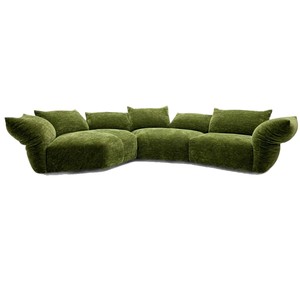 Canapé Modulaire Moderne Cloud, Ensemble de Canapés pour Salon, Style Bouclé de Luxe, Tissu Chenille, Canapé Pétale avec Rembourrage en Duvet - Product Image 5