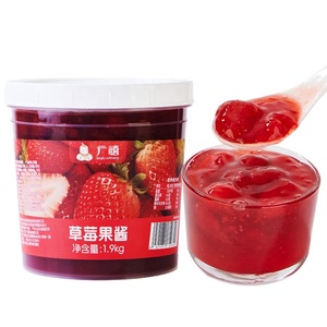 Nguyên Liệu Trà Trân Châu 1.9KG Mứt Dâu Tây Trái Cây Thật Có Bột Giấy Cho Cửa Hàng Và Cửa Hàng Rượu - Product Image 3