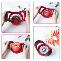 Éplucheur et trancheur de pommes manuel en acier inoxydable blanc, lame durable, éplucheur, coupe-pommes, dénoyauteur, poignée antidérapante, outil multifonction personnalisé, vente en gros