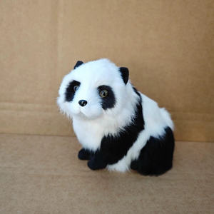 Simulation <span class=keywords><strong>Panda</strong></span> Modèle Fourrure Artisanat Zoo Ornements <span class=keywords><strong>Panda</strong></span> Poupée Décoration - Product Image 4