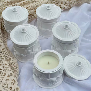 Rotating <strong>Carousel</strong> High-End Scented <strong>Candle</strong> Birthday Gift Bedroom Romantic Practical for Girls Recommended Handmade - Product Image 4