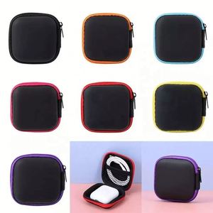 Estuche Rígido Portátil Mini de EVA al por Mayor, Colores Personalizados, Bolsa de Almacenamiento Impermeable para Auriculares con Cable y Cable de Datos - Product Image 1