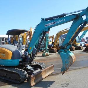 Mini-excavatrice d'occasion à faible consommation de carburant, excavatrice à bras oscillant zéro, 4 tonnes, Kubota, diesel, pour usage agricole, Japon - Product Image 5