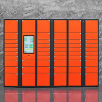 Système de mise en réseau personnalisé Choix multilingue Étanche 24 heures Self-service Intelligent Smart Parcel Delivery Locker