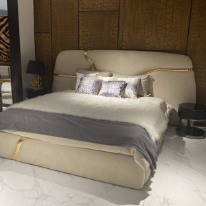 <span class=keywords><strong>Letto</strong></span> Matrimoniale di Lusso in Pelle Italiana Design Villa Moderna Camera da <span class=keywords><strong>Letto</strong></span> Principale di Lusso <span class=keywords><strong>Letto</strong></span> <span class=keywords><strong>Montagna</strong></span> - Product Image 2