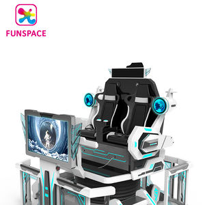 Pemasok VR 720 Roller Coaster rotasi <span class=keywords><strong>2</strong></span> kursi ruang waktu mini Simulator UFO 9D vR hiburan realitas Virtual - Product Image 6