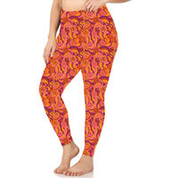 Leggings personnalisés d'entraînement pour femmes Yiwu Leggings imprimés de patte de léopard beurre doux lait soie Leggings imprimer