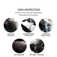 Leonardo Premium Bodyguard Soutien-gorge transparent en TPU auto-cicatrisant Bodyfence auto-adhésive anti-rayures avec PPF global